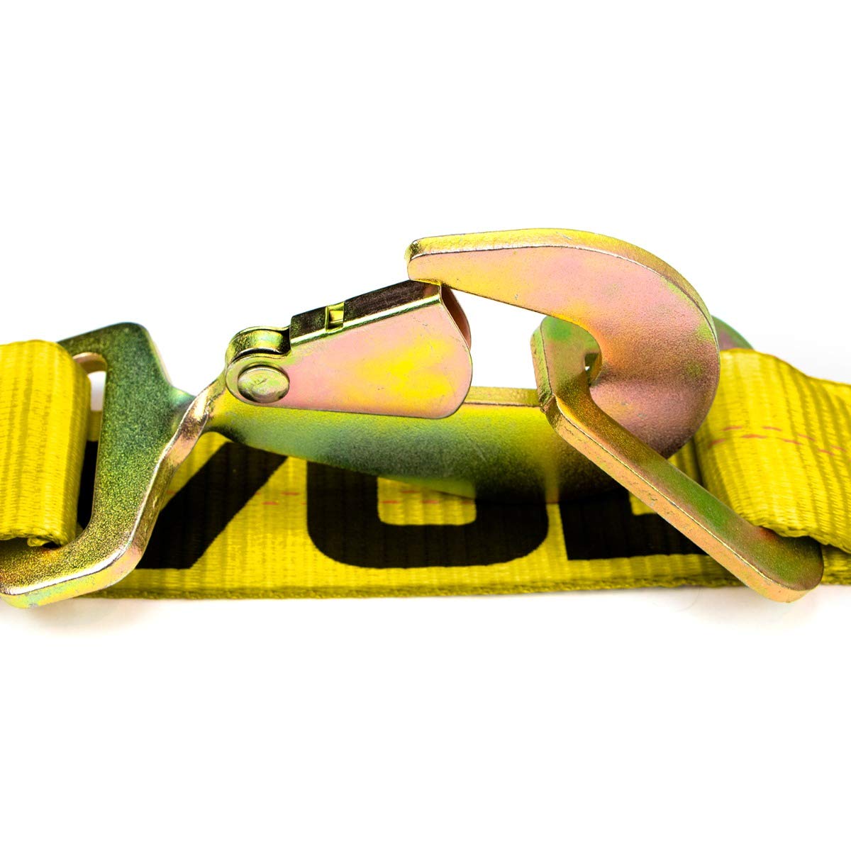 VULCAN Axle Tie Down Combo Strap Kit - 2 Inch - Classic Yellow - 3,300 Pound Safe Working Load - Image 3