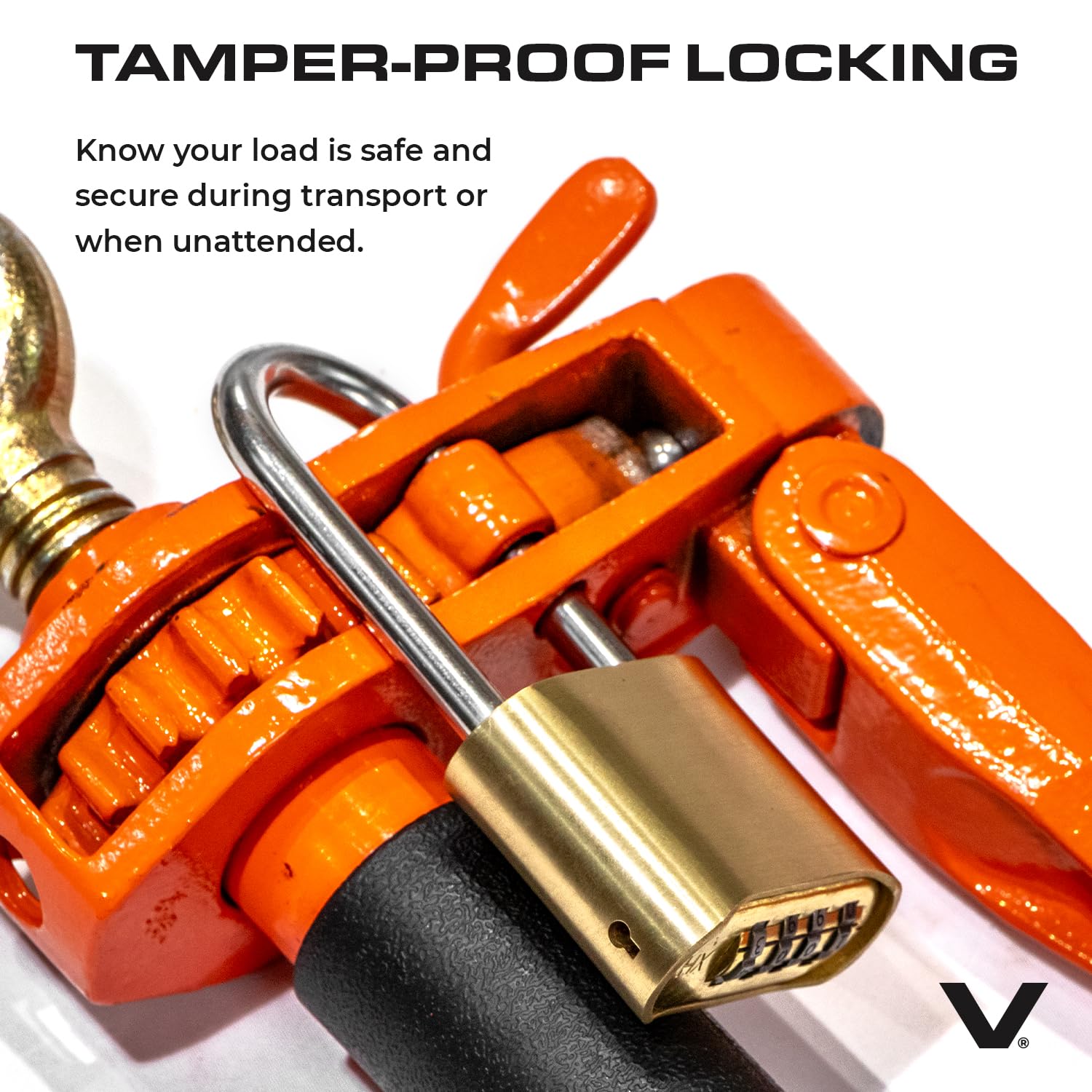 VULCAN Folding Handle Load Binder (Two Pack) with 2 Grab Hooks - Ratchet Style - 7100 Pound Safe Working Load (Works with 5/16 Inch or 3/8 Inch Grade 70 and Grade 80 Chain) - Image 5