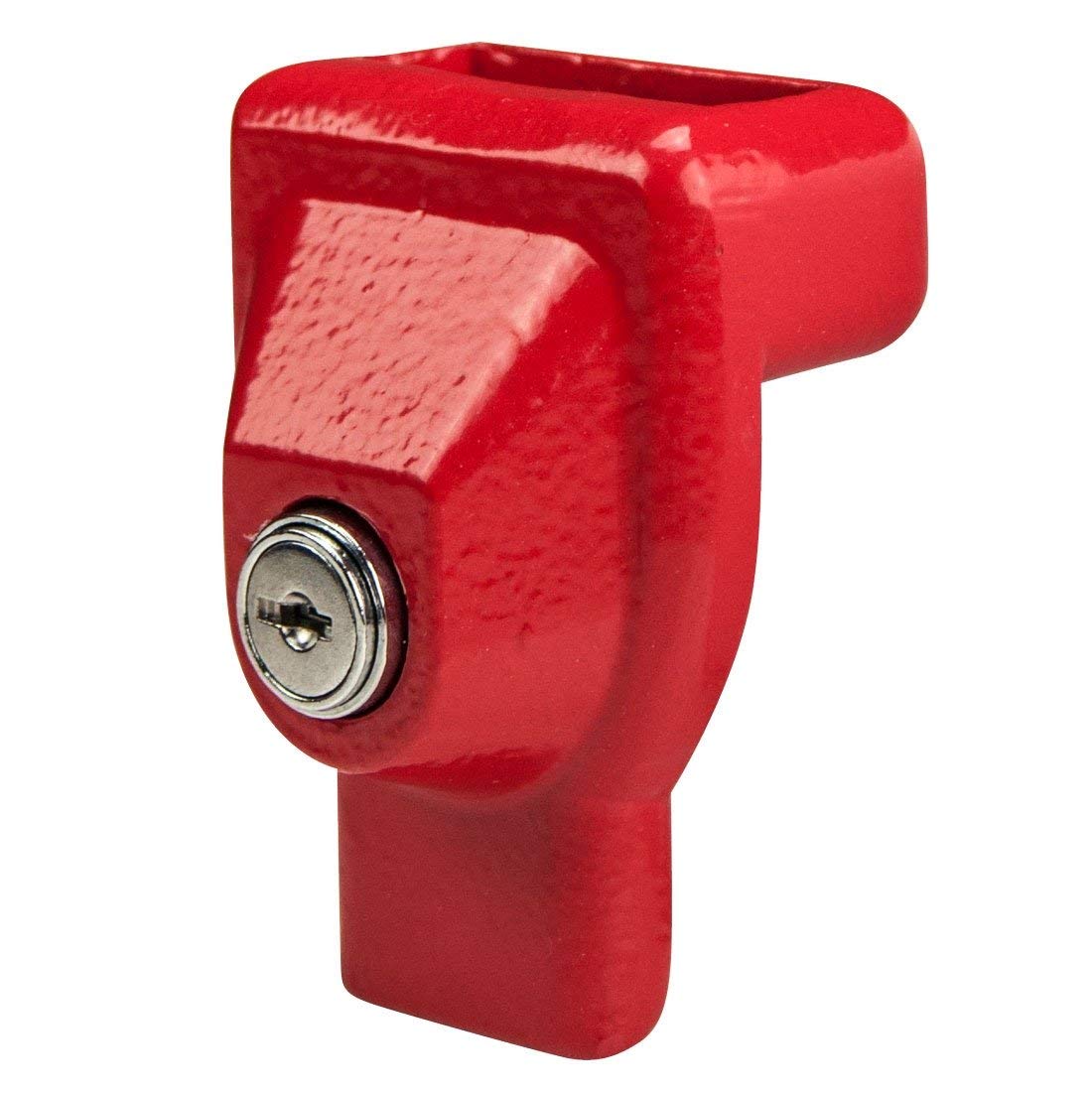 VULCAN Glad Hand Lock with Red Powder Coat and 2 Keys - Forged Steel - Image 4