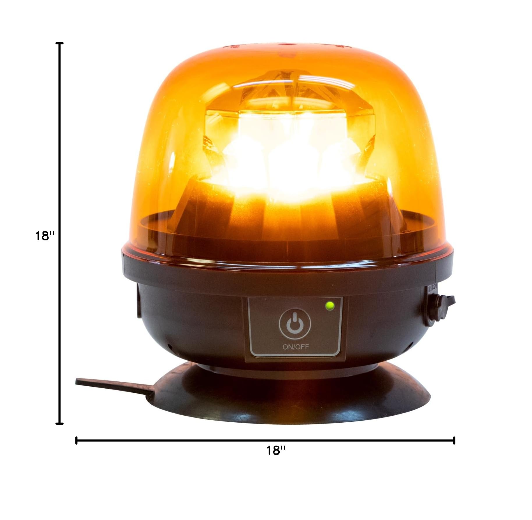 VULCAN Pilot Car Kit - Includes 2 Solid Oversized Load Banners, 1 Magnetic Amber Remote-Control LED Beacon, 8 Magnets, 4 Red Flags, and 4 Orange Flags - Image 10