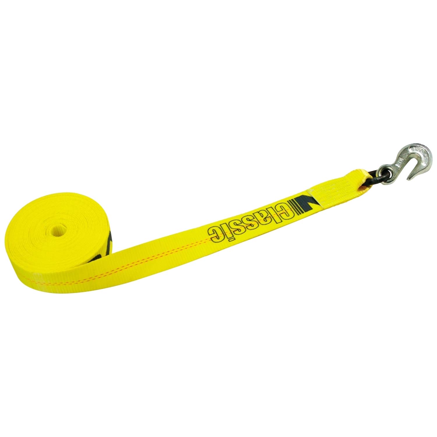 VULCAN Ratchet Strap with Snap Hooks - 2 Inch x 30 Foot - Classic Yellow - 3,300 Pound Safe Working Load - Image 4