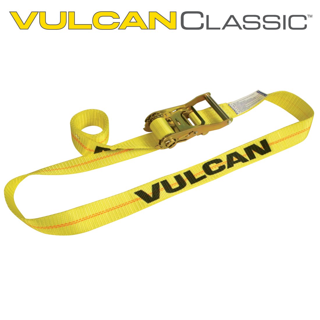 VULCAN Ratchet Style Lashing Strap - 2 Inch x 15 Foot - Image 3