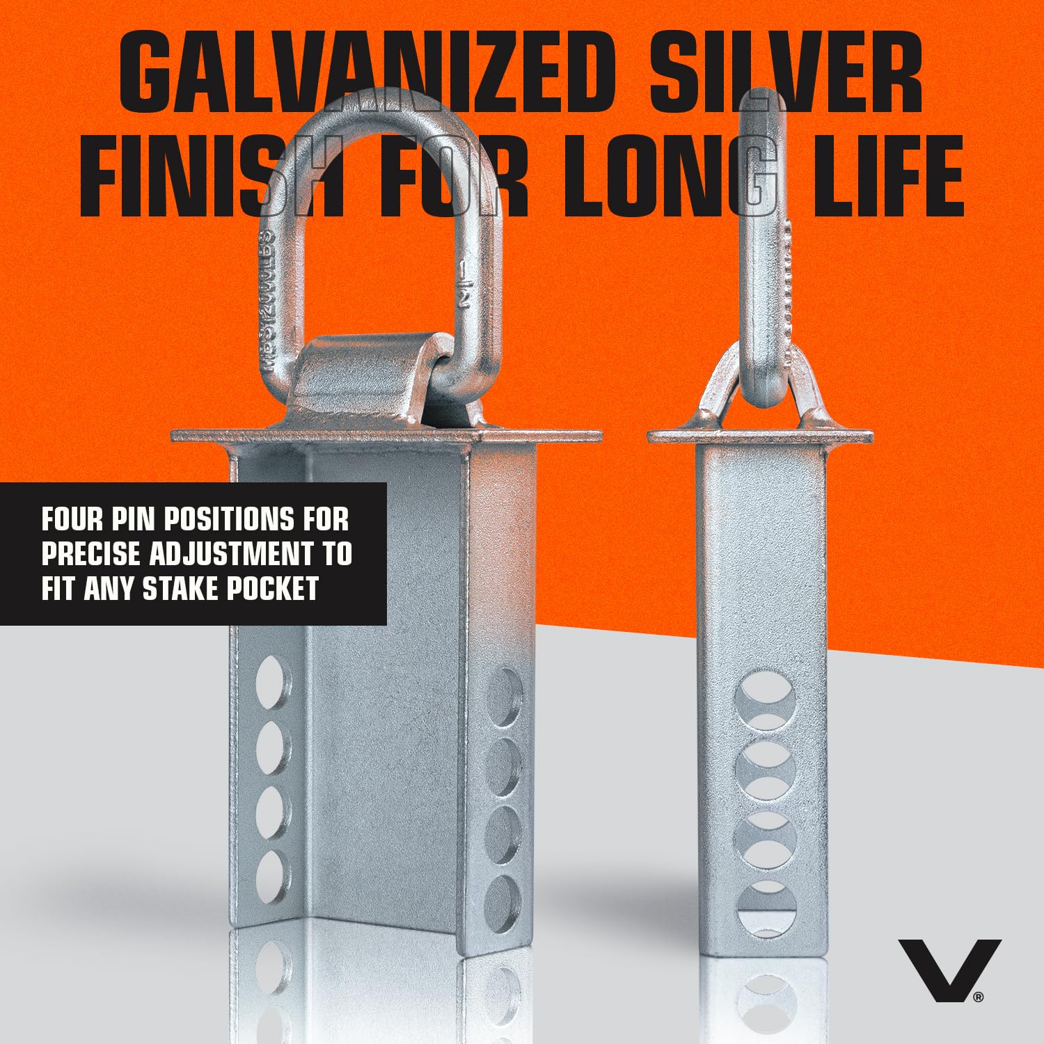 VULCAN Silver Stake Pocket D-Ring Assembly - 2 Pack - Image 5