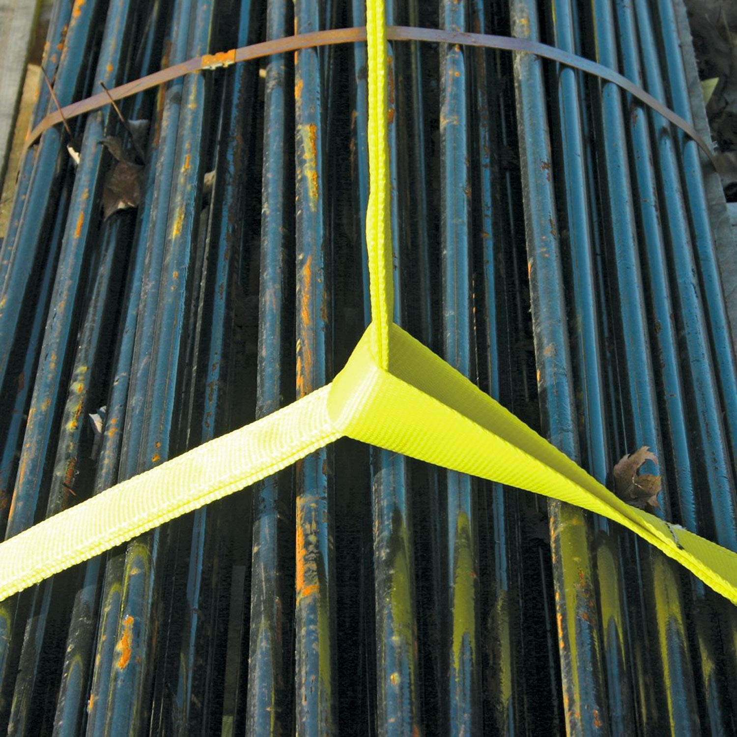 VULCAN Sling - 1-Ply - Eye and Eye - Polyester - 4 Inch x 10 Foot - Safe Working Load of 6,400 Pounds (V) - 5,000 Pounds (C) - 12,800 Pounds (B) - Image 3