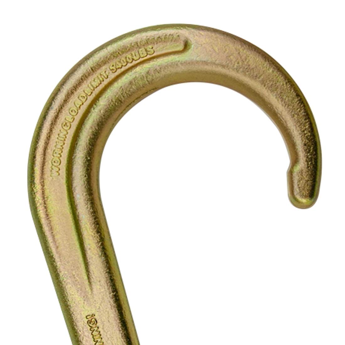 VULCAN Tow Chain with 15 Inch Forged J Hook and GTJ Cluster - Grade 70 Chain - 10 Foot - 4,700 Pound Safe Working Load - Image 3