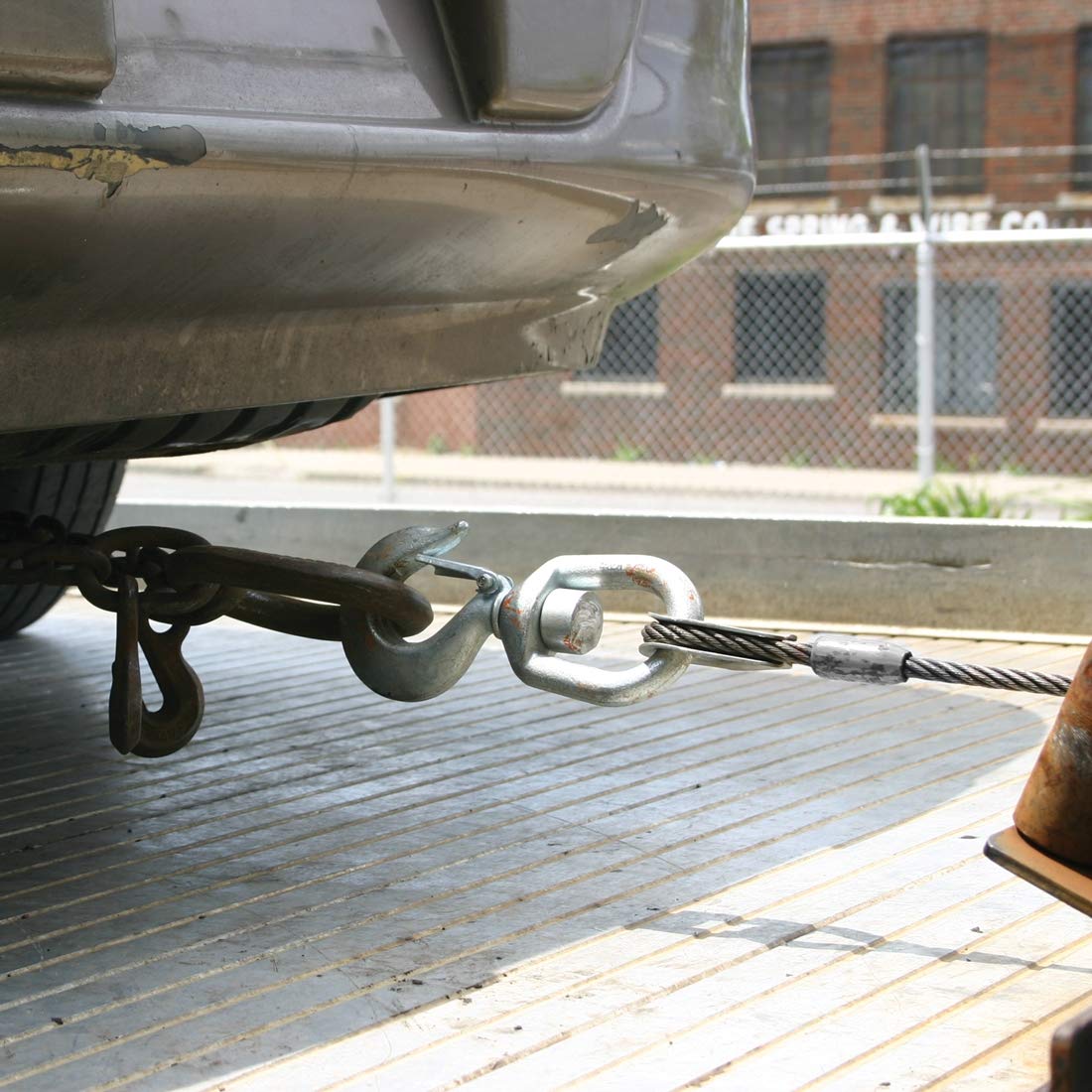 VULCAN Steel Core Winch Cable with Swivel Hook - 1/2 Inch x 75 Foot - 26,600 Pound Minimum Breaking Strength - Image 5